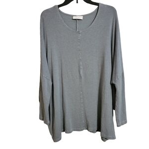 Bryn Walker Oversized Blue Dolman Sleeve Top